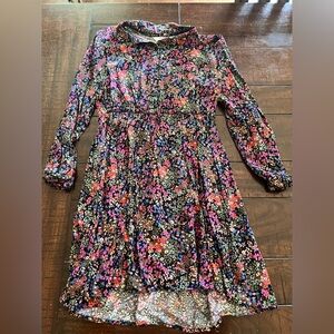 Time and Tru Colorful Floral Kids Dress